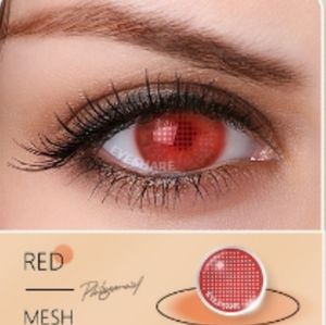 New RED MESH Halloween Contact Eyewear SALE $$
